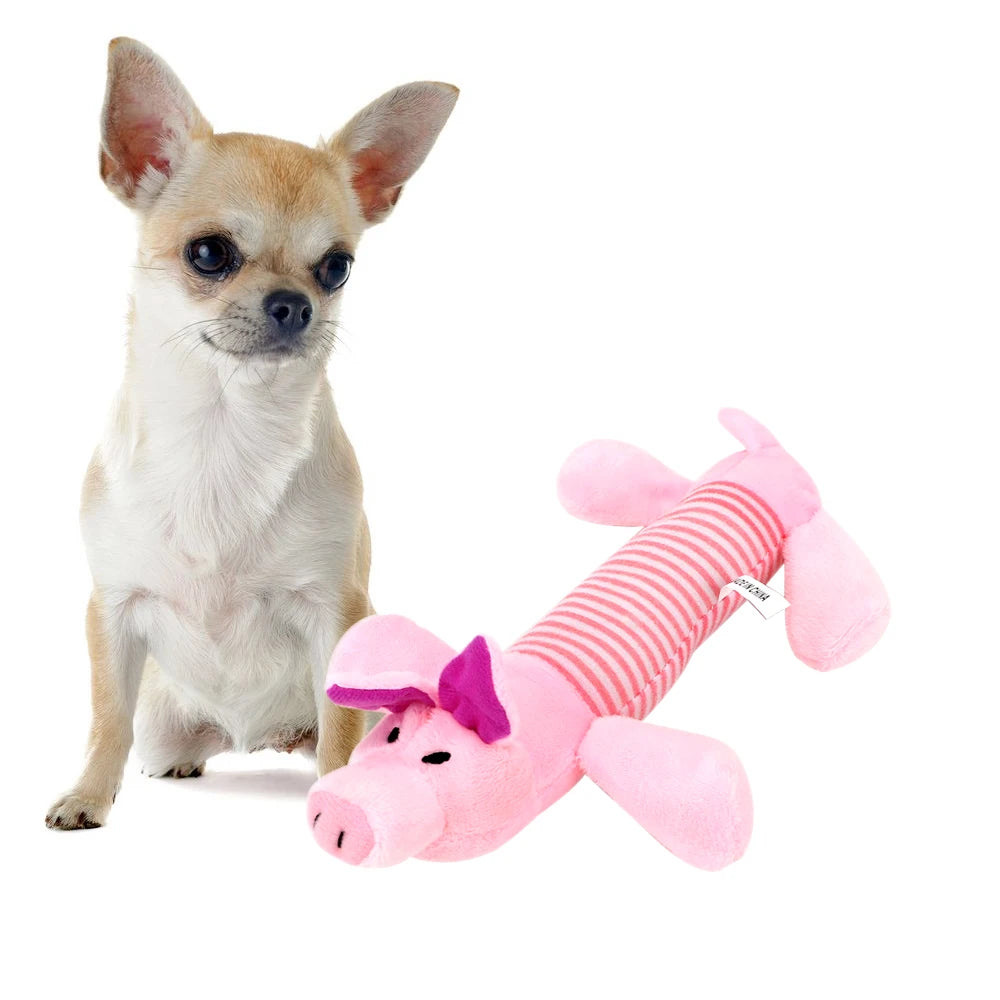 Fleece Toys with Squeak Chew Sounds