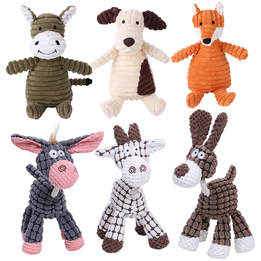 Squeaky Bite Resistant Plush Dog Toy