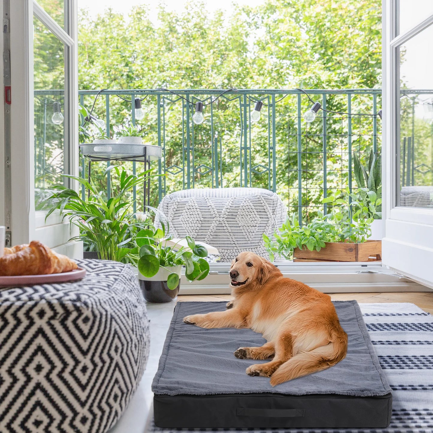 Orthopedic Dog Bed: Large Size, Waterproof, Non-Slip, Machine Washable