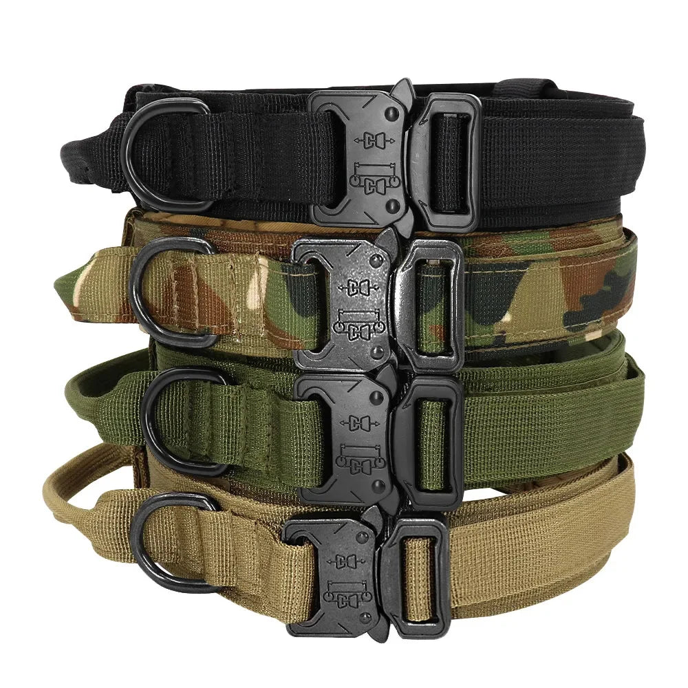 Military Tactical Dog Collar and Leash