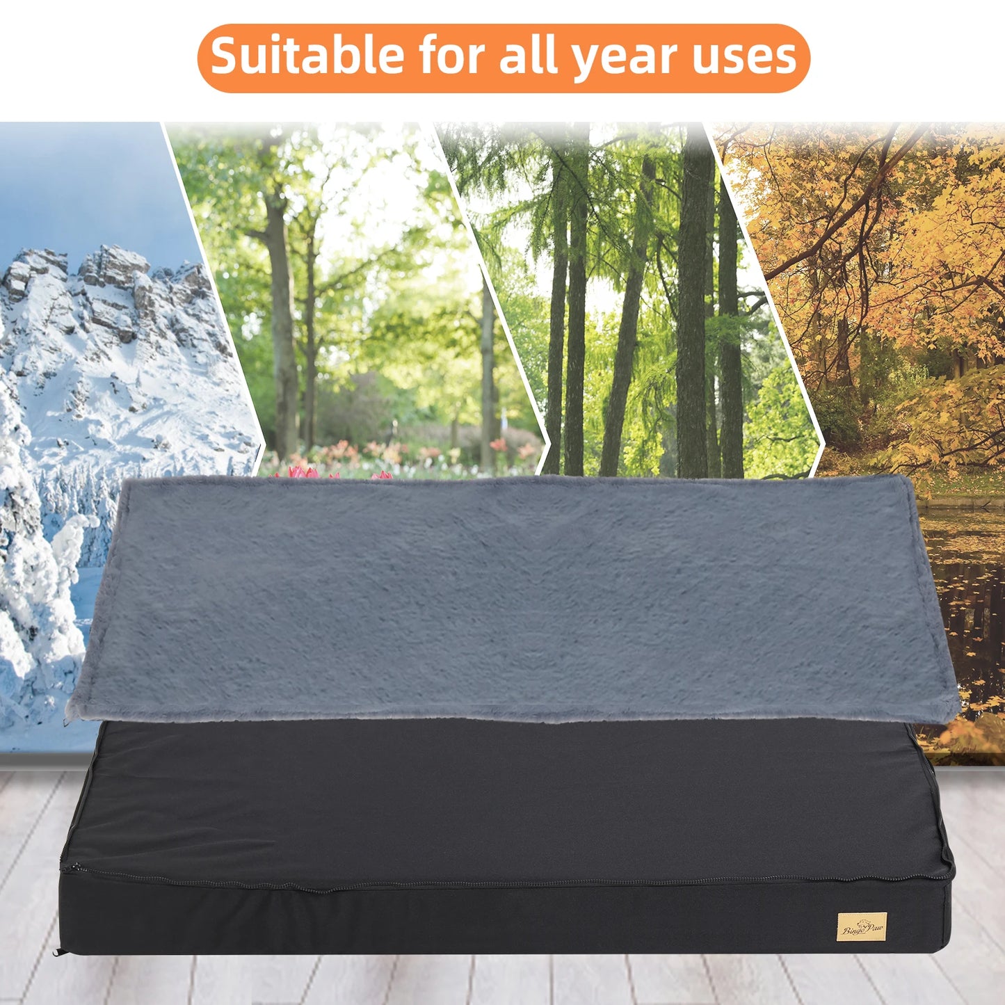 Orthopedic Dog Bed: Large Size, Waterproof, Non-Slip, Machine Washable