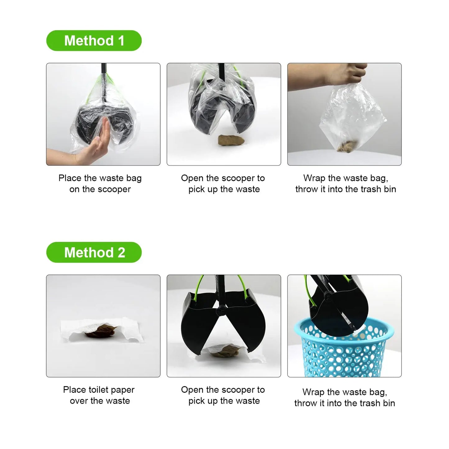 Long-Handle Foldable Dog Pooper Scooper