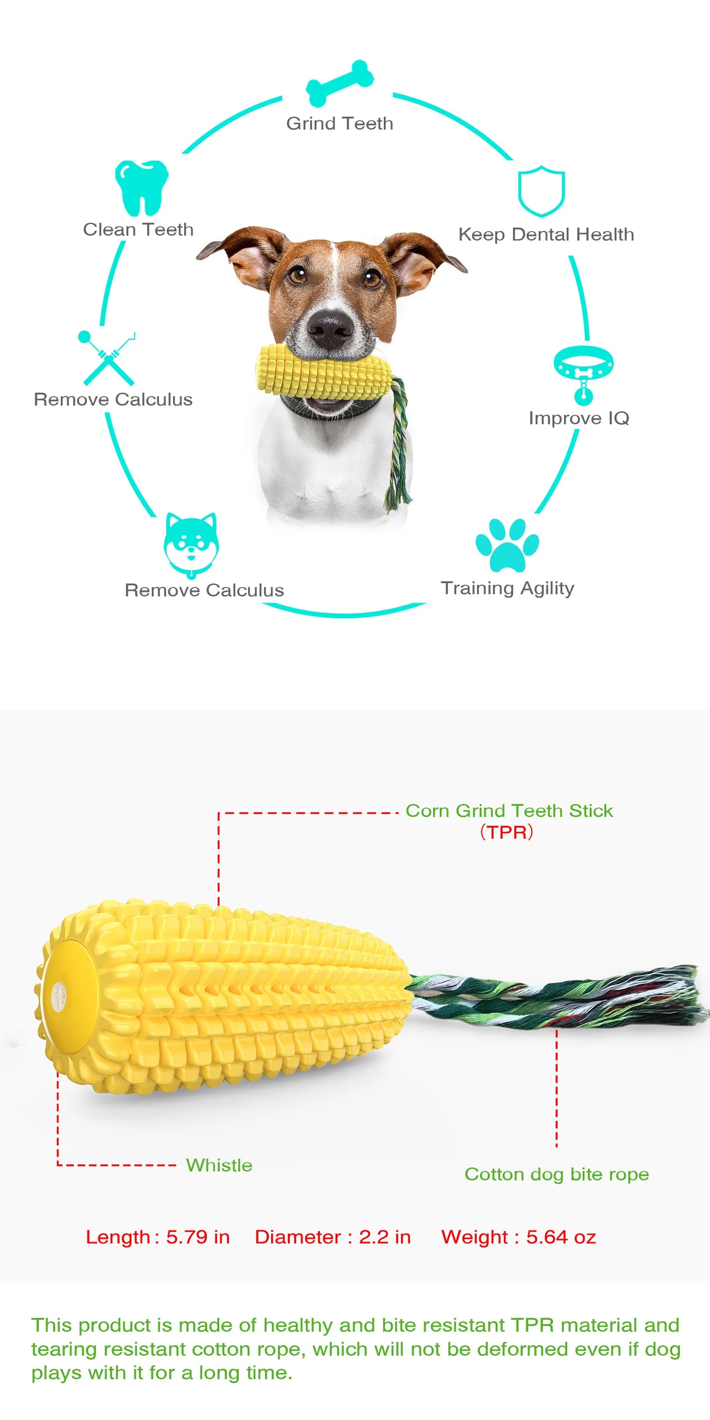 Interactive Corn Dog Toy