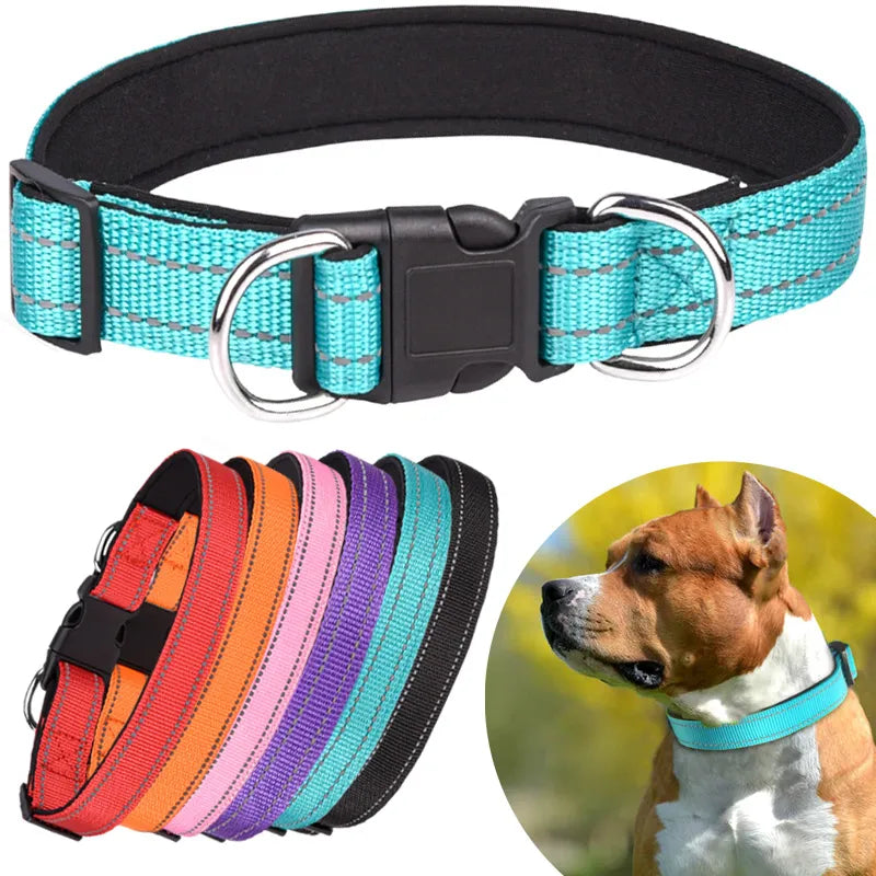 Soft Neoprene Padded Reflective Dog Collar