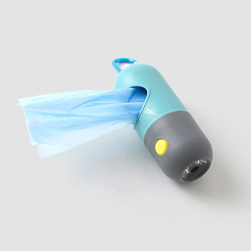 LED Pet Waste Bag Dispenser with Poop Scooper Bags