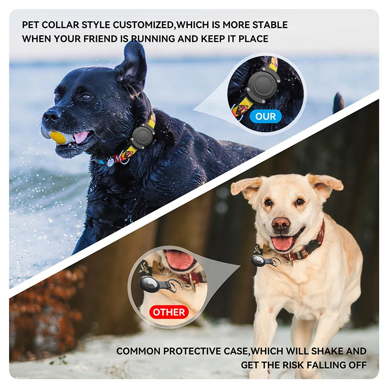 Ultra-Durable Waterproof Airtag Collar Holder for Pets