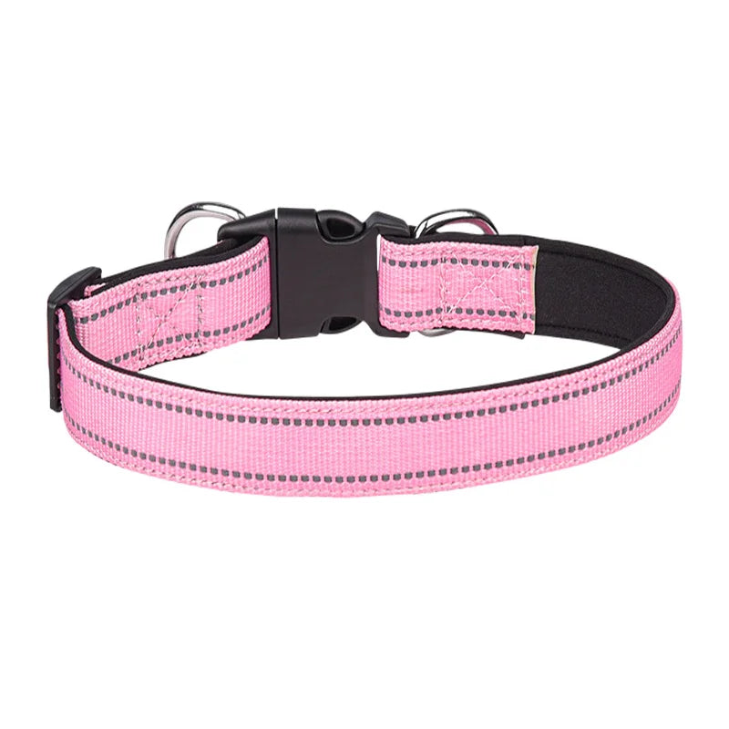 Soft Neoprene Padded Reflective Dog Collar