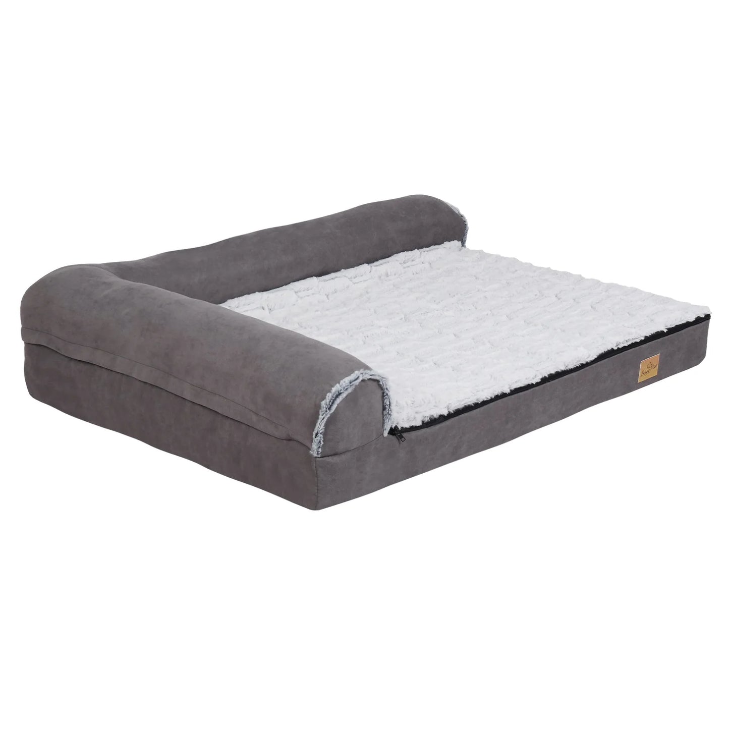 Plush Memory Foam XL Dog Bed: Orthopedic Support with Washable Cover