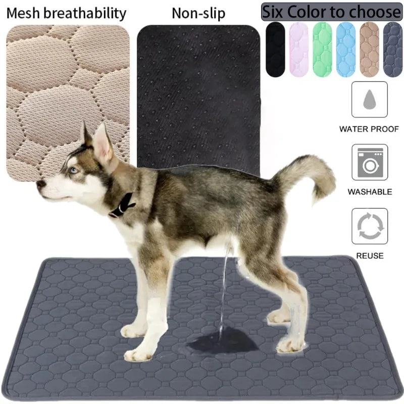 Reusable Absorbent Dog Pee Pad – Washable Training Mat & Pet Bed Protector